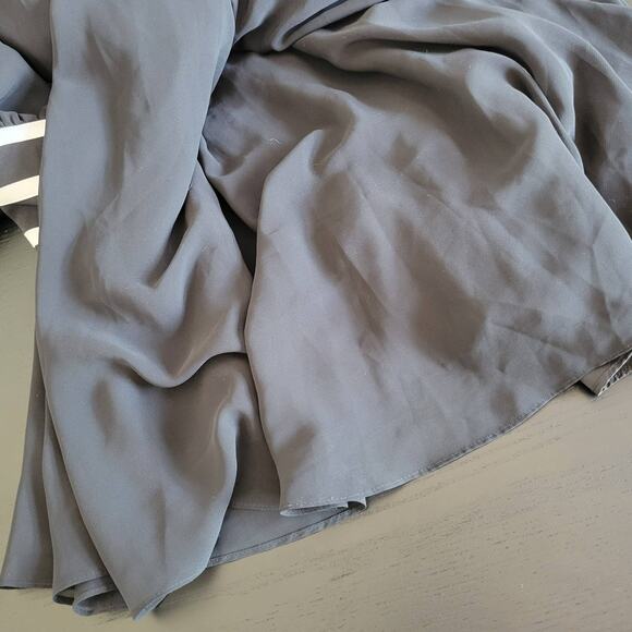 NEW Aidan Mattox Formal Gown Black Strappy Plunging Neck Full Length Women 4 - Picture 8 of 12